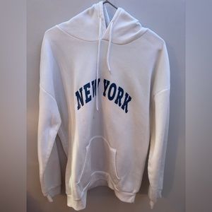 SHEIN white New York hoodie